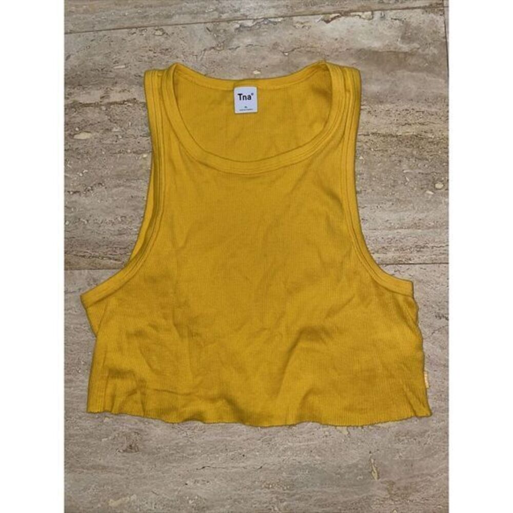 Tna Crew Tank Top Size XL Yellow Women's Aritiza